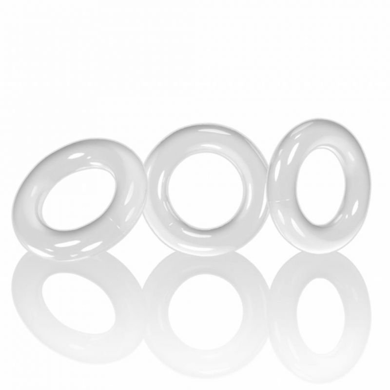 Trzypak pierścieni - Oxballs Willy Rings 3-pack Cockrings White