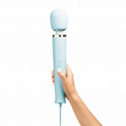 Masażer - Le Wand Powerful Plug-In Vibrating Massager Sky Blue