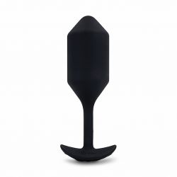 Plug analny wibrujący - B-Vibe Vibrating Snug Plug 4 (XL) Black