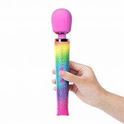 Masażer - Le Wand Petite All That Glimmers Rechargeable Massager Rainbow Ombre