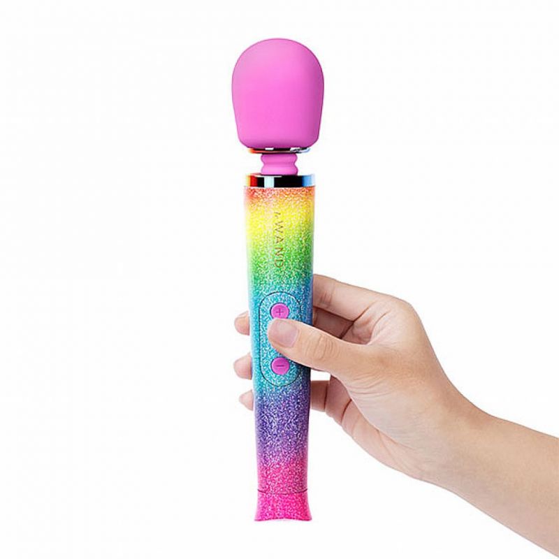 Masażer - Le Wand Petite All That Glimmers Rechargeable Massager Rainbow Ombre
