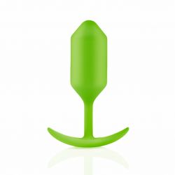 Plug analny - B-Vibe Snug Plug 3 Lime
